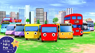 Bus Song  Different Types Of Buses  Little Baby Bum  Classic Nursery Rhymes for Kids [upl. by Arannahs]