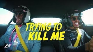 Lewis Hamilton vs Usain Bolt  Crazy AMG Onboard Action in Austin [upl. by Saerdna]