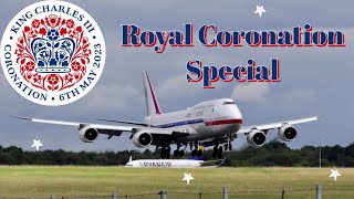 Stansted Airport LIVE  Royal Coronation Special Show  VIP arrivals  Friday 5th May [upl. by Weisman]