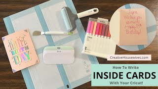 How to Write Inside Cards with Cricut [upl. by Drusus]