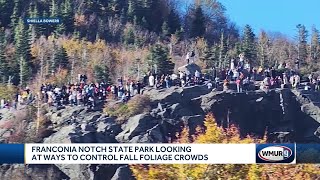 Franconia Notch State Park looking at ways to control fall foliage crowds [upl. by Huai]