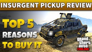 GTA 5 Insurgent Pickup Custom Review  IS INSURGENT PICK UP WORTH IT IN GTA ONLINE Armor Test [upl. by Fritzsche]