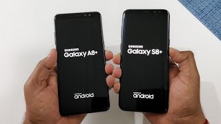 Samsung Galaxy A8 2018 vs Samsung S8 Speed Test Comparison [upl. by Annaik]