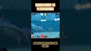 Hainosaurus vs Plesiosaurus  Jurassic World The Game Shorts [upl. by Xuaegram]