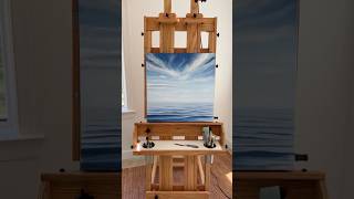 30 second seascape timelapse paintingtimelapse art acrylicpainting [upl. by Nilats]