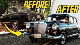 First Start In 50 Years  Amazing Transformation 1960 Mercedes Benz 190B  RESTORED [upl. by Eicul]