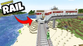 Working train in minecraft  Create Mod Hindi [upl. by Bordie]