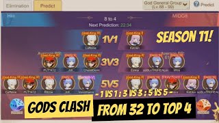 Gods Clash Season 11 From 32 to Top 4  Cloud Song [upl. by Aniraad808]