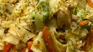 Vegetable Chicken Noodle Stir fry Letâ€™s eat pasta chicken foodie [upl. by Borrell]