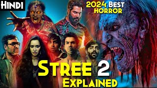 STREE 2 2024 Explained In Hindi  Akshay Kumar Bhediya Munjya Cameo  Stree 2 Sarkate Ka Aatank [upl. by Yreved]