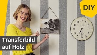 DIY Transferbild auf Holz selber machen  Roombeez – powered by OTTO [upl. by Gati]