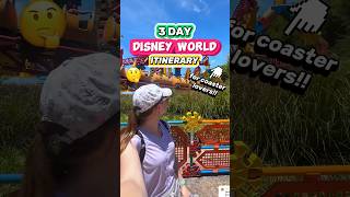 EASY Disney Itinerary for Coaster Lovers 🎢🏰 BEST 3Days of Disney World Coasters [upl. by Nnaasil]