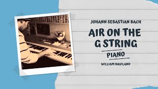 Air on the G String  piano cover [upl. by Aicatsanna]