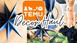 TEMU CHRISTMAS DECOR HAUL  BUDGET FRIENDLY HIGH END HOIDAY TABLESCAPE [upl. by Seabrooke]