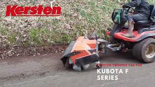 Kersten Sweeper for the Kubota F Series [upl. by Eak851]