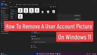 How To Remove a User Account Picture On Windows 11 [upl. by Netsrejk]