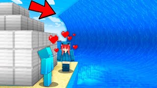 Casa Segura VS Tsunami de Fan Loca en Minecraft [upl. by Llertnov]