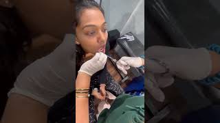 Mam ki under lips piercing kaisa laga [upl. by Aneez586]