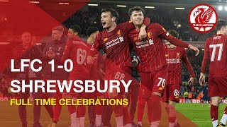 Liverpool 10 Shrewsbury  Brilliant fulltime scenes and YNWA [upl. by Alurd]