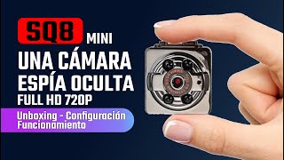 Mini Cámara Espiá de Seguridad SQ8  Unboxing  Funcionamiento [upl. by Holle]