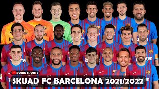 DAFTAR PEMAIN SKUAD BARCELONA 20212022 [upl. by Ordnaxela]