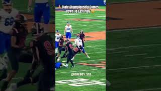 State championship game ends on crazy play 😳🤯football fridaynightlights sports [upl. by Maryn]