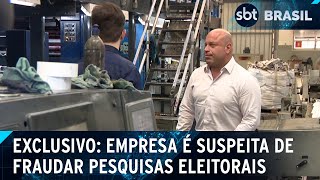 Exclusivo empresa suspeita de fraudar pesquisas eleitorais é investigada  SBT Brasil 031024 [upl. by Reinaldo]