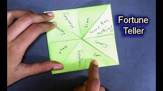 How To Make Paper Finger Game  Easy Origami Fortune Teller By TrendyCraft [upl. by Emersen]