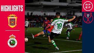 Resumen  Copa del Rey  UD Lanzarote 3–4 Real Racing Club  Primera eliminatoria [upl. by Laehcym]