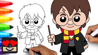 How To Draw Harry Potter [upl. by Noleta]