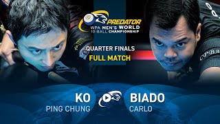 PC KO vs BIADO ▸ 2024 WPA PREDATOR WORLD CHAMPIONSHIP MENS 10BALL [upl. by Forcier]