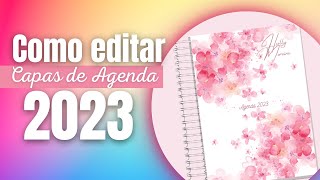 Capas de Agenda 2023  Como personalizar [upl. by Crosby]