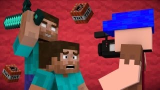 If Herobrine was a Youtuber  Minecraft [upl. by Nessej]