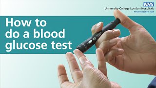 How to do a blood glucose test [upl. by Leta]