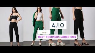 Outryt Trousers Ajio ajio trouser pants office formal black green outfit green under1000 [upl. by Labotsirc]