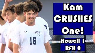 Howell 1 RumsonFair Haven 0  HS Boys Soccer  Kam Brown Goal [upl. by Zea]