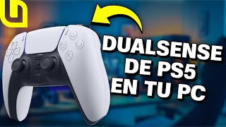 ¿CÓMO CONECTAR el DUALSENSE de PS5 a tu PC GAMER 🤔 Bluetooth y Cable  Tulterial [upl. by Suravart120]