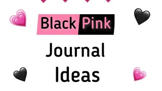 Blackpink Journal  Blackpink Journal with me  Journaling Blackpink Satisfying  Blackpink Crafts [upl. by Ced301]