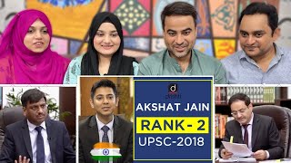 UPSC Topper Mock Interview Akshat Jain Rank  2  UPSC  Interview Question And Answer  Reaction [upl. by Magna309]