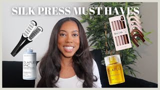 SILK PRESS MUST HAVES AS A STRAIGHT HAIR NATURAL  MAINTAINING HEALTHY HAIR  ZENESE ASHLEY [upl. by Anyzratak]