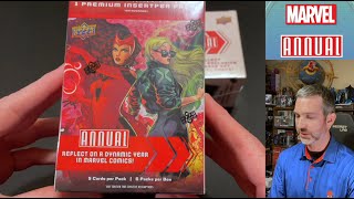 Checking out the Blue Sparkle retail exclusives in Marvel Annual 202223 Blaster Boxes [upl. by Corrie]