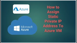 How to Assign Static Private IP Address To Azure VM  azuretutorials [upl. by Zzahc525]