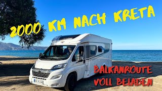 Vanlife  2000 km Europetour to the island of Crete [upl. by Whorton391]