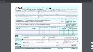 2 Minute Tax Topics  2018 Form 1040  Reviewing the Form [upl. by Arim]