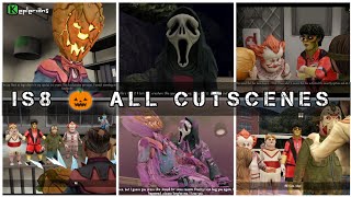 Ice Scream 8 halloween 🎃 all cutscenes [upl. by Nosille]