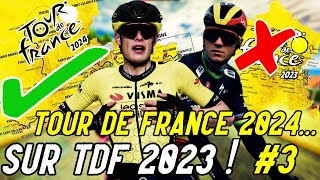 TOUR DE FRANCE 2024 sur TDF 2023   Étapes 8910 [upl. by Ihc997]