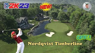 PGA Tour 2K23  Nordqvist Timberline  Course Review amp Playthrough [upl. by Worsham]