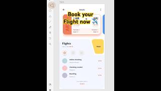 Book your flight now✈️  Adobe XD  PurePixels tutorial satisfying booking flight shorts [upl. by Peyton]