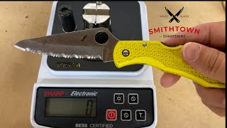 Sharpening a Serrated Spyderco knife [upl. by Yoshio152]