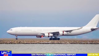 🔴LIVE San Francisco International Airport  SFO LIVE  SFO Plane Spotting [upl. by Jacobo]